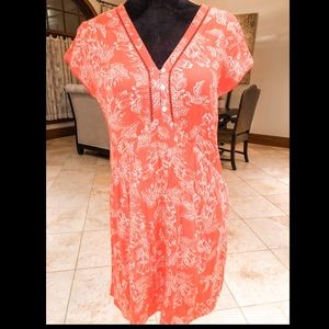 SOLD Cute Orange flowery dress